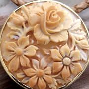 ���̉Ԃ̃V�F���J���I�u���[�`���l�b�N���X �R�[�l���A���V�F�� 18���S�[���h�g 2WAY ���U�[�l�b�N���X�t